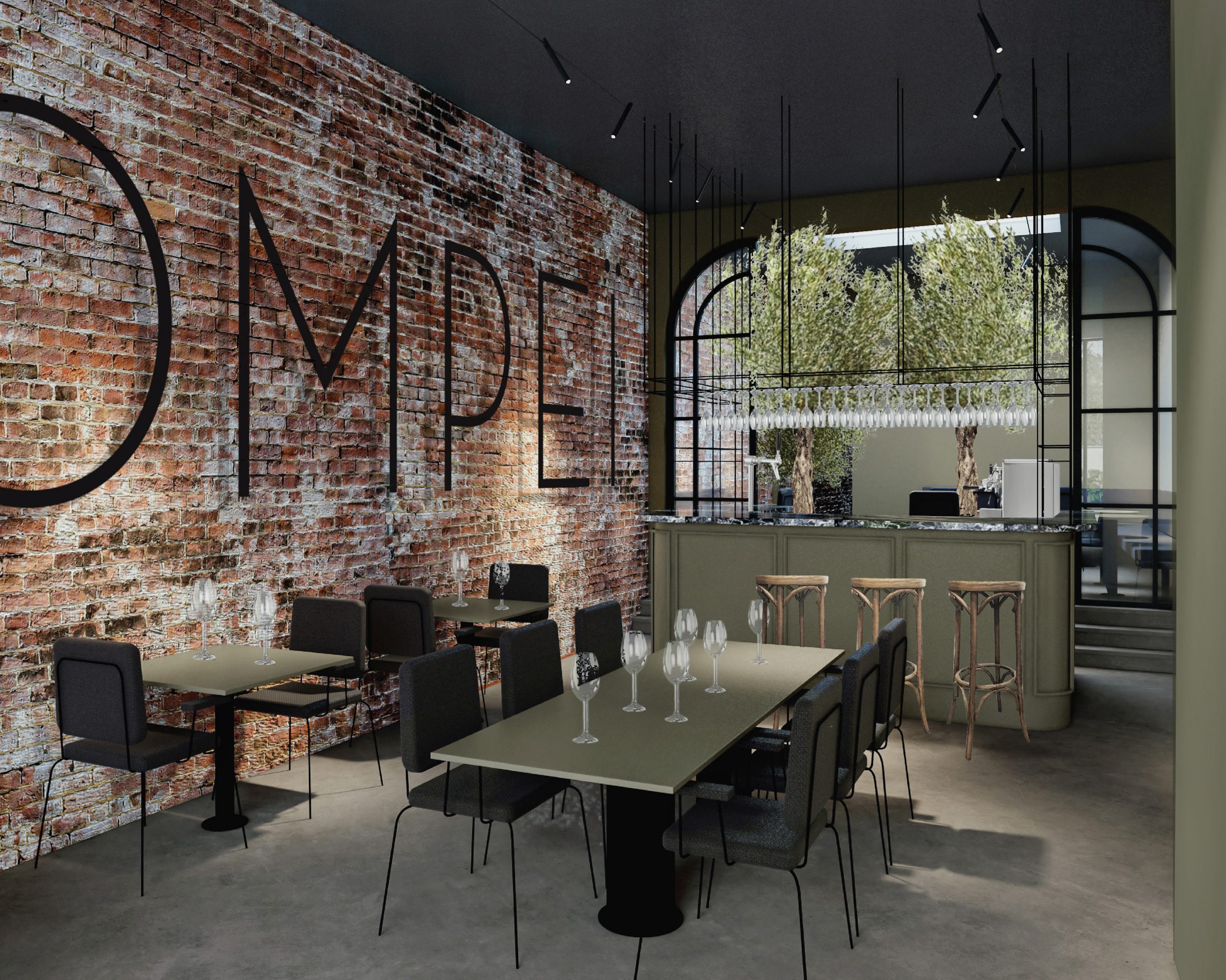 project: vintoteca pompei

This vinoteca (winebar) likes to invite people discovering Italian wines.The interior combines raw en vinted style elements with classic materials like marble, velvet and smoked oak wood. Pompei is a part of Napels I used for decoration solutions...