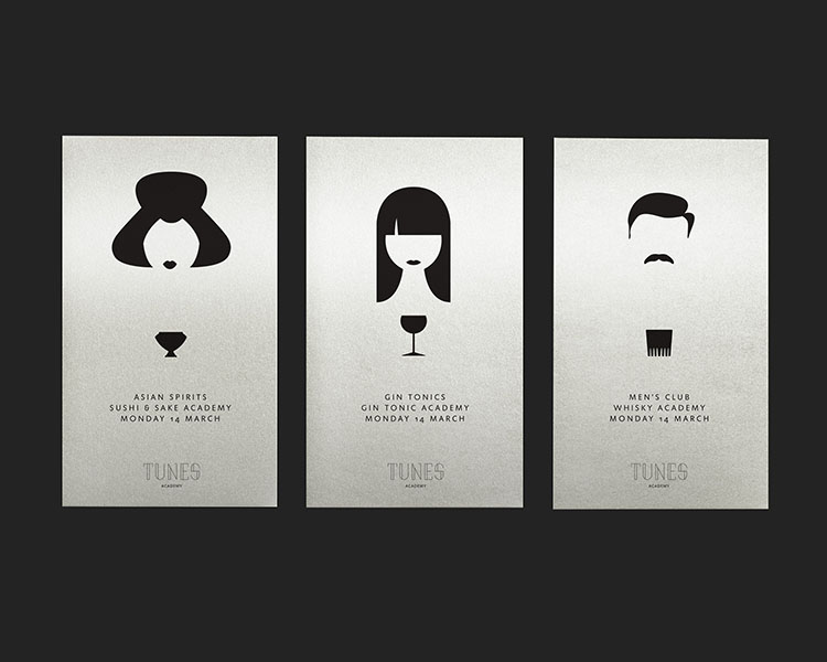client; conservatorium hotel / tunes bar
project; design for event tunes academy
: concept, design & art direction